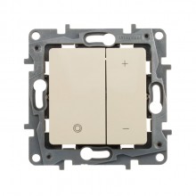 Светорегулятор Legrand Etika кнопочный 400 Вт, слоновая кость 672318