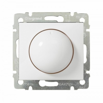 Светорегулятор Legrand Valena Classic поворотный, 40-400 Вт, белый 770061