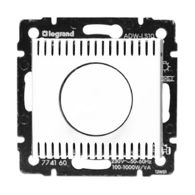 Светорегулятор Legrand Valena Classic поворотный 100-1000 Вт, белый 770060