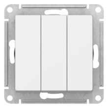 Выключатель 3-клавишный Schneider Electric Atlasdesign