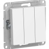 Выключатель 3-клавишный Schneider Electric Atlasdesign