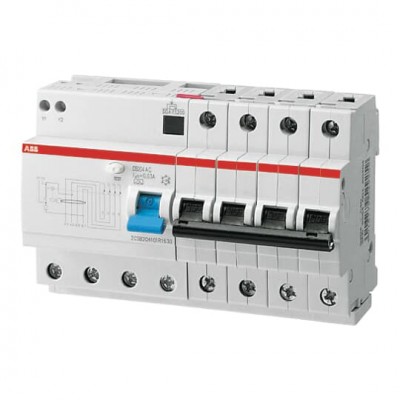DS204 C50 30мА тип AC Дифференциальный автомат ABB