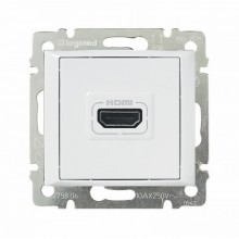 Розетка HDMI Legrand Valena Classic для аудио/видеоустройств, белая 770085