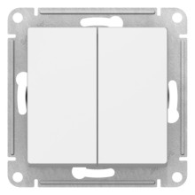 Переключатель 2-клавишный Schneider Electric Atlasdesign