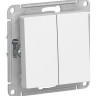 Переключатель 2-клавишный Schneider Electric Atlasdesign