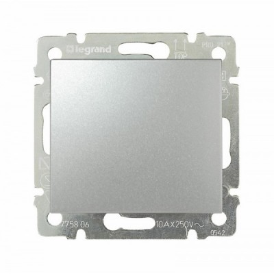 Кнопка Legrand Valena Classic алюминий 770111