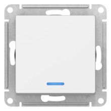 Переключатель 1-клавишный с подсветкой Schneider Electric Atlasdesign