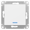 Переключатель 1-клавишный с подсветкой Schneider Electric Atlasdesign