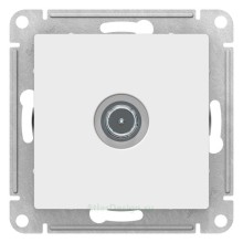 Розетка TV проходная Schneider Electric Atlasdesign 4 дБ, белая