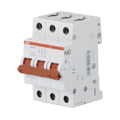 SD203/25 Рубильник трехполюсный ABB, красный