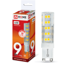 9Вт 6500К G9 лампа светодиодная IN HOME LED-JCD-VC 230В 810Лм