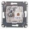 Розетка TV + компьютерная RJ45, категория 5Е Schneider Electric Atlasdesign