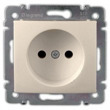 Розетка силовая Legrand Valena Classic 2K на винтах, слоновая кость 774316