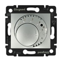 Терморегулятор Legrand Valena Classic для теплых полов, алюминий 770291
